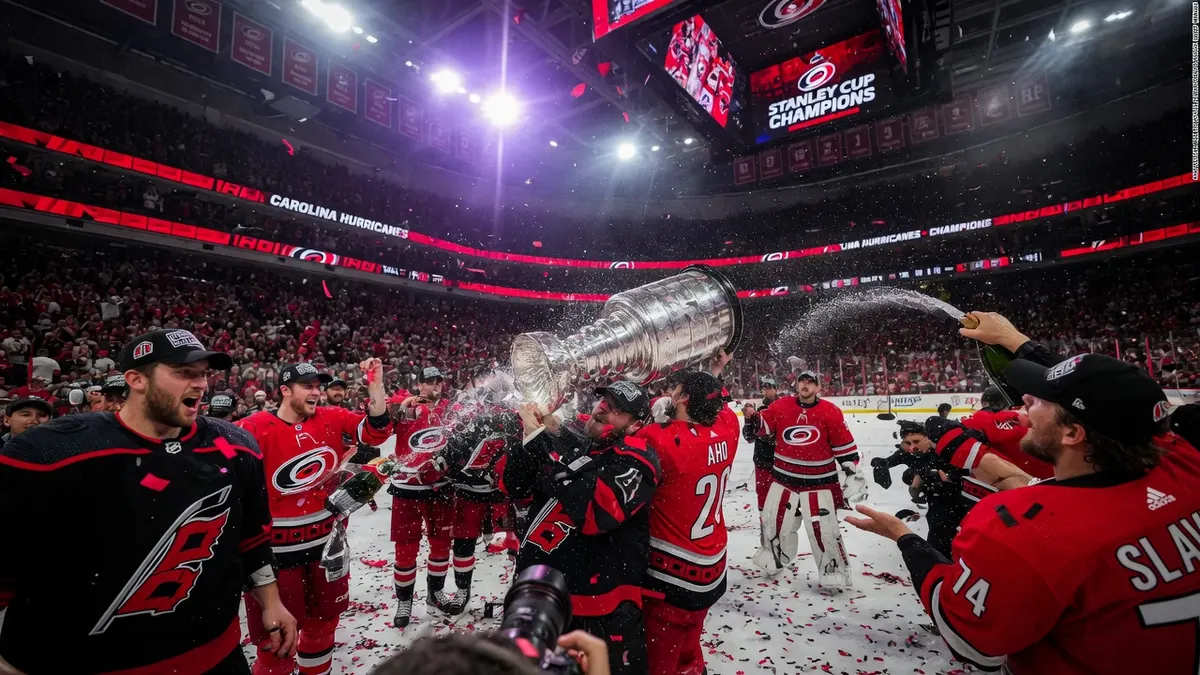 Hurricanes Shut Out Golden Knights 3-0 to Win Stanley Cup, Brind'Amour Completes 20-Year Circle